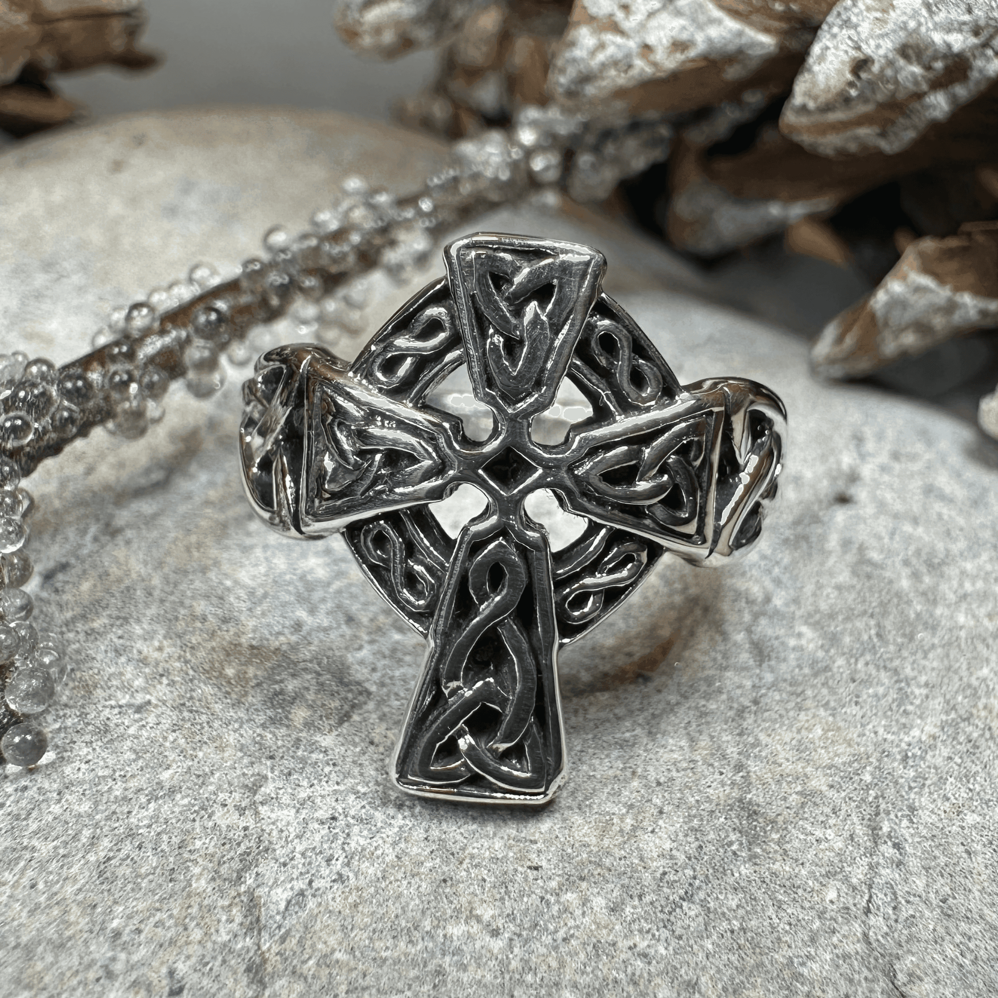 Classic Celtic Cross Ring - 5