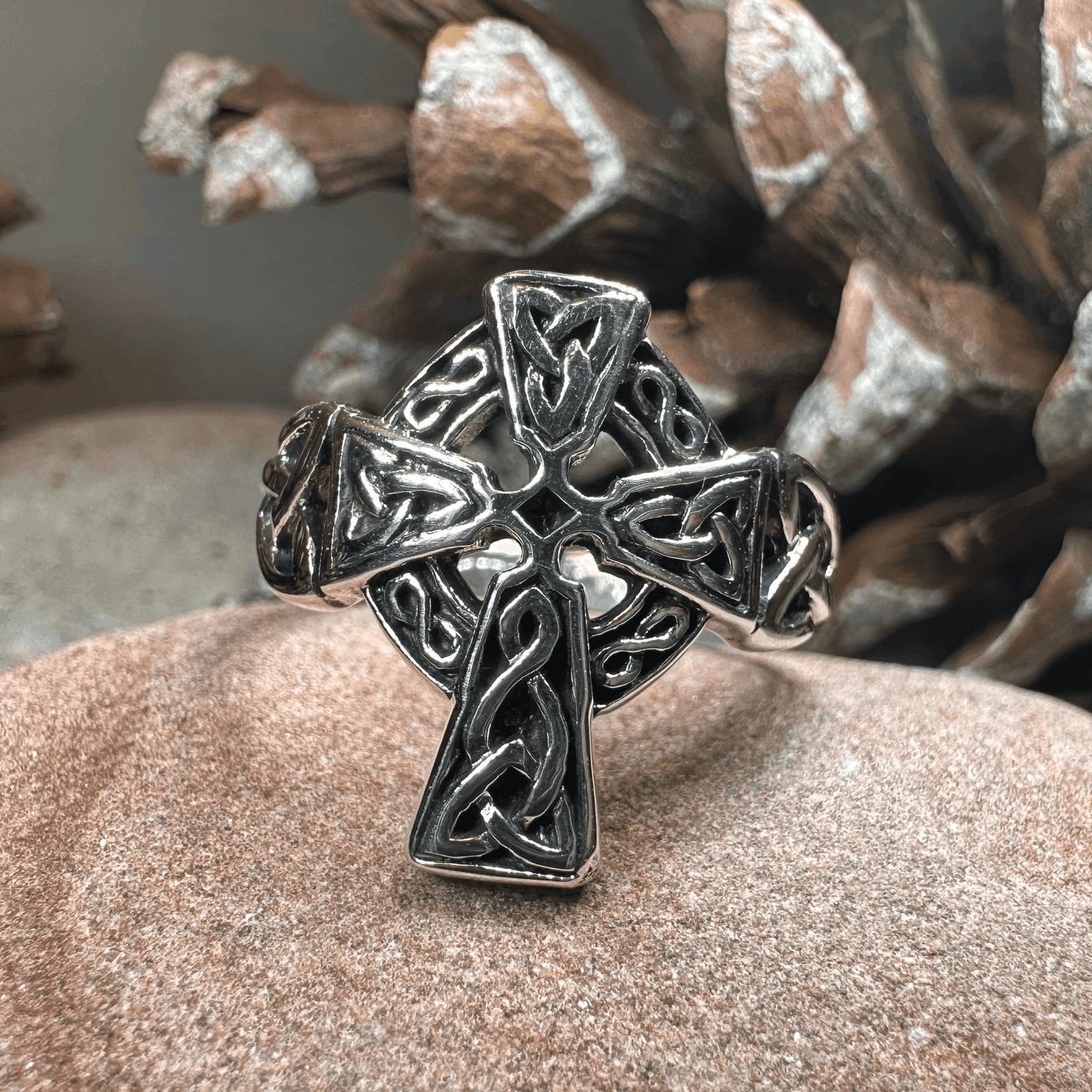 Classic Celtic Cross Ring - 5