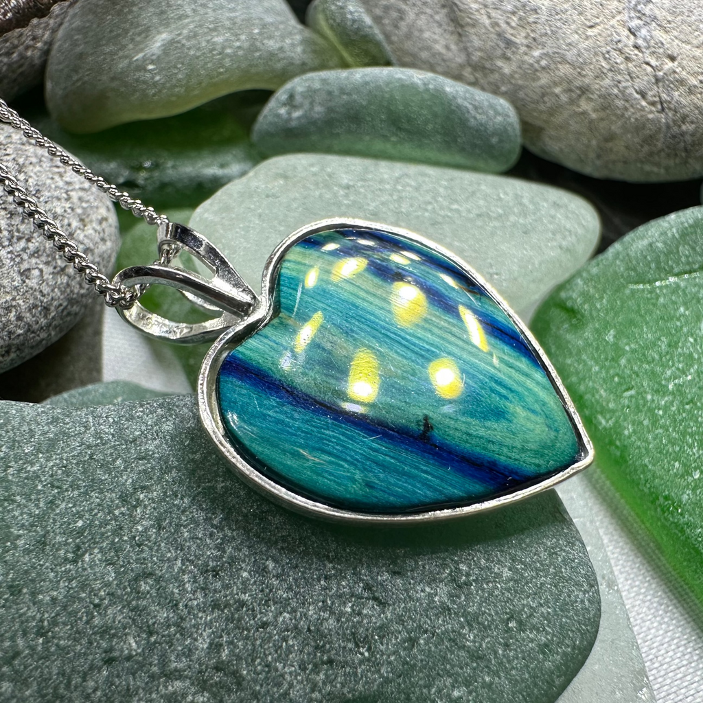 Scottish Heathergems Heart Necklace