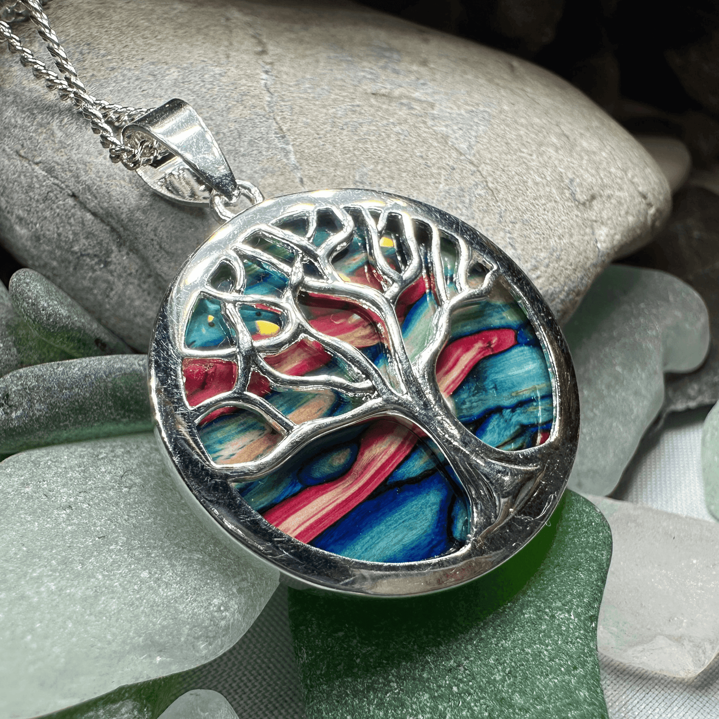 Heathergems Tree of Life Necklace - Multi-Color