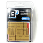 B3 Customs Light Hardwood Tile Part Pack (20 Tiles) made with LEGO parts - 