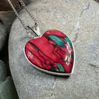 Scottish Heathergems Heart Necklace