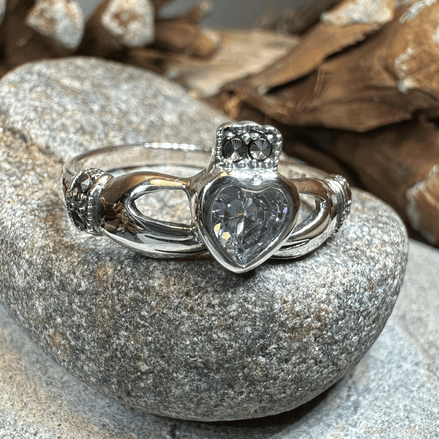 Ree Marcasite Claddagh Ring - 5