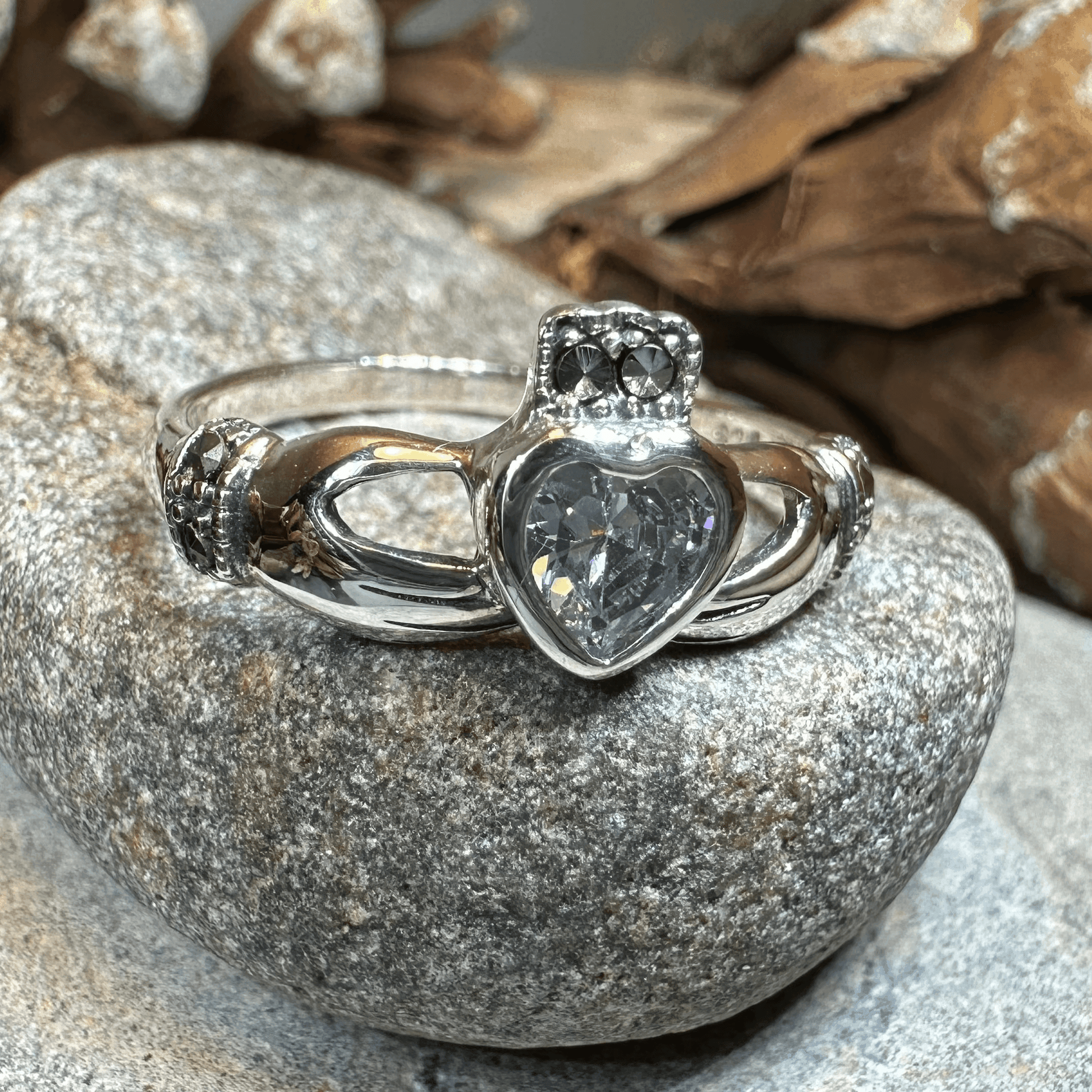 Ree Marcasite Claddagh Ring - 5