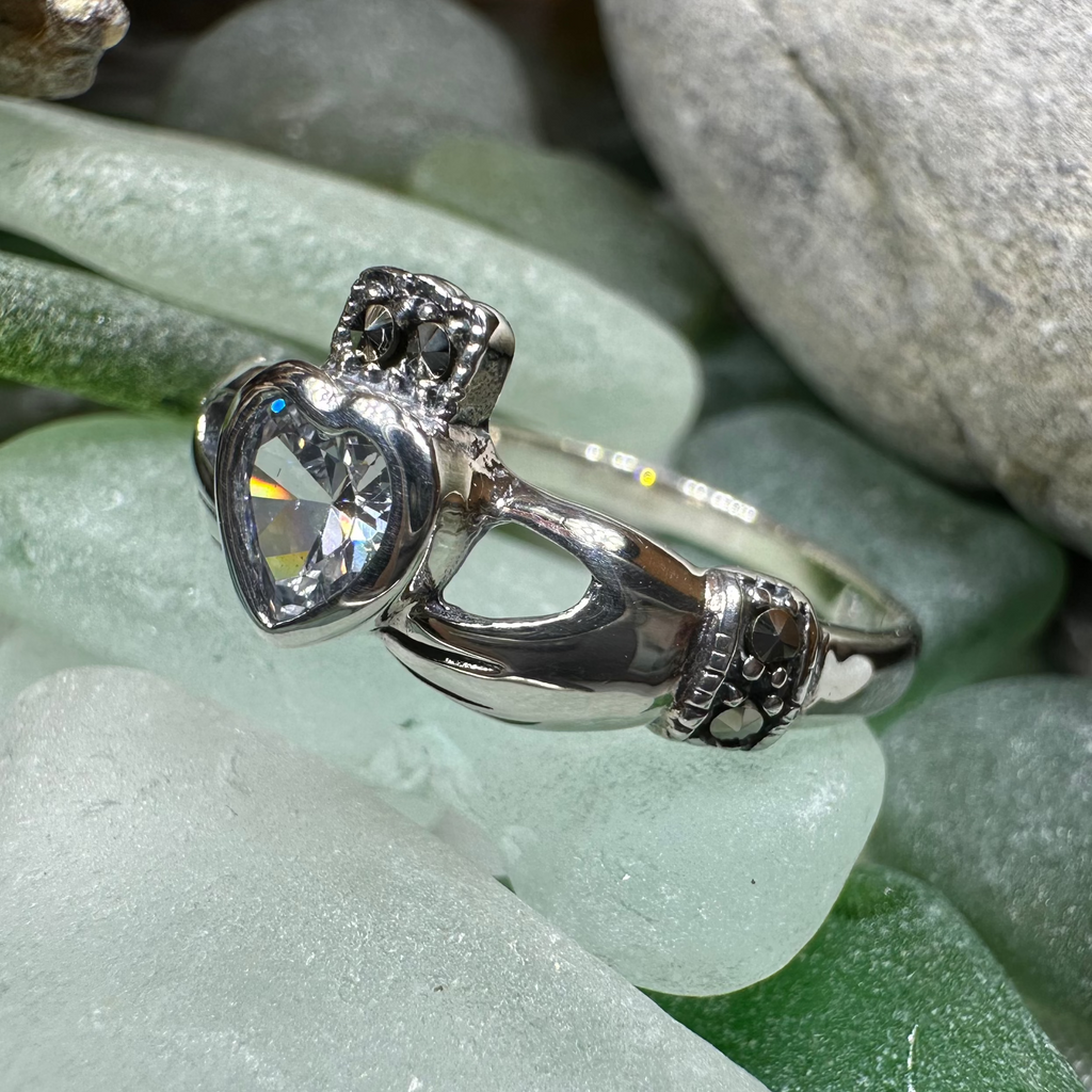Ree Marcasite Claddagh Ring