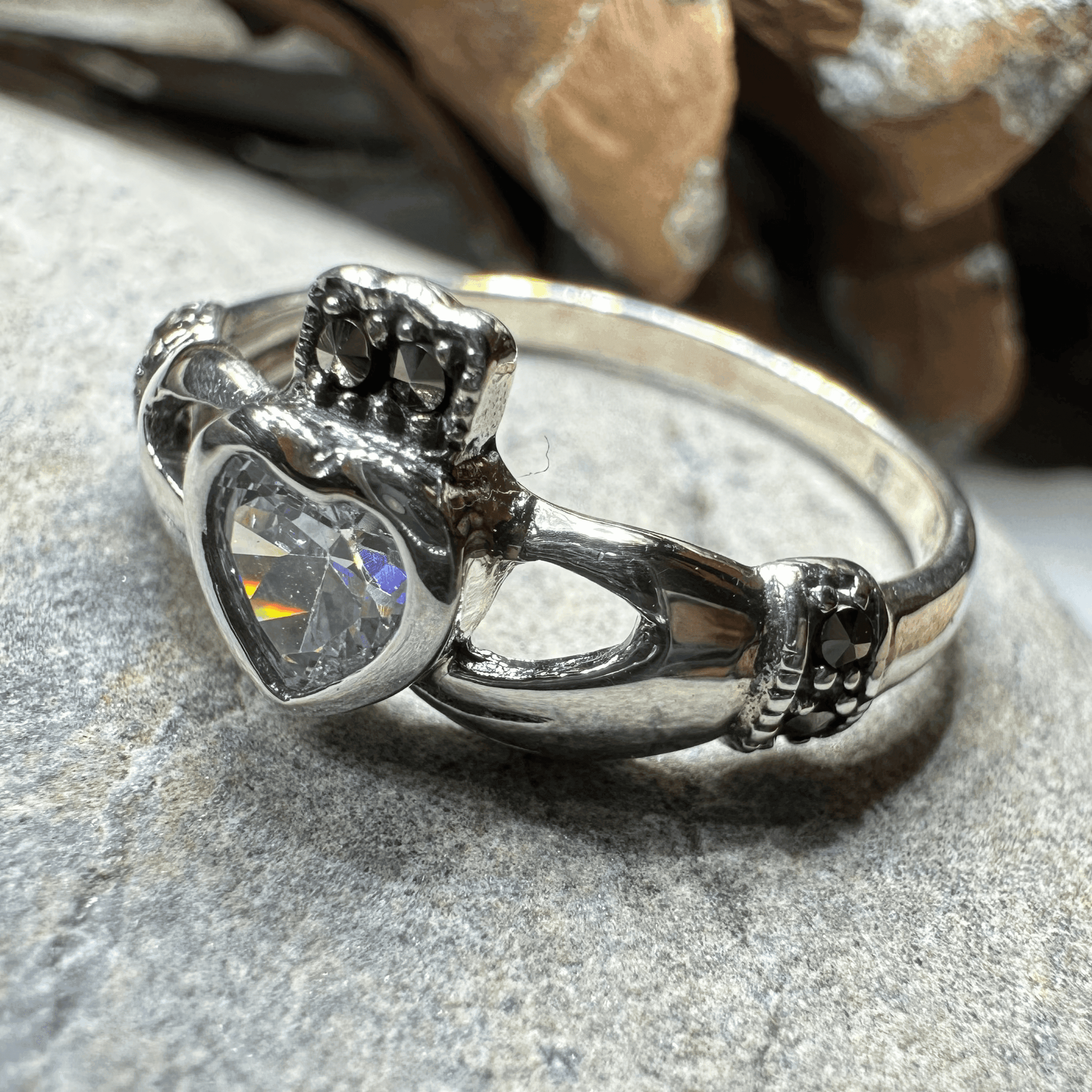 Ree Marcasite Claddagh Ring - 5