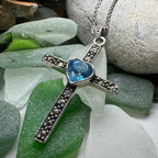 Marcasite  Celtic Cross Necklace