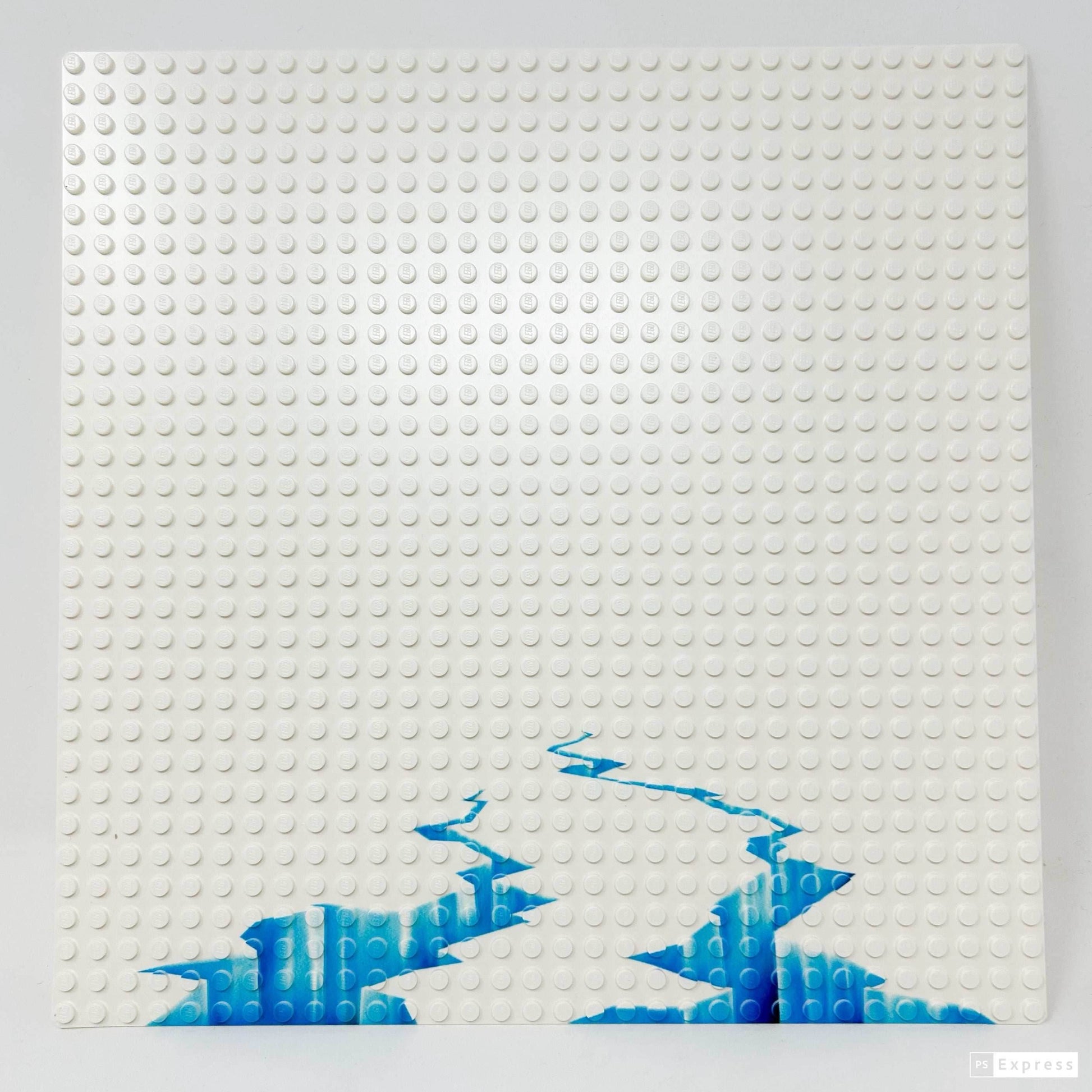 Arctic Cracked Ice / Glacier Baseplate made with LEGO baseplate - B3 Customs - 