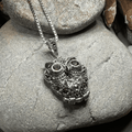 Halloway Marcasite Owl Necklace - 