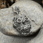 Halloway Marcasite Owl Necklace - 