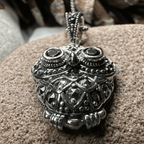 Halloway Marcasite Owl Necklace - 
