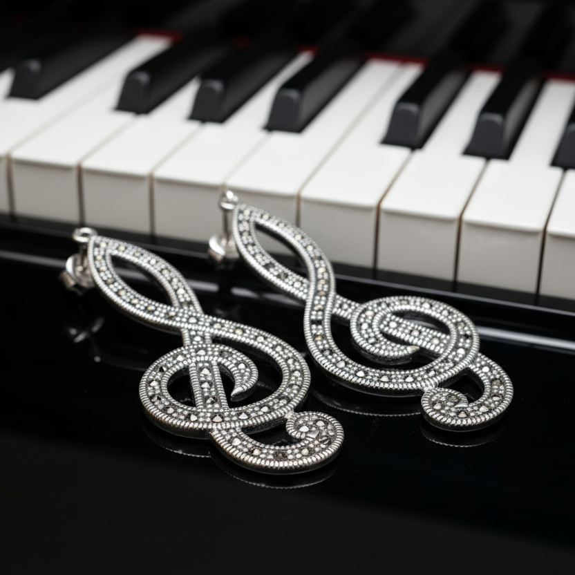 Prima Donna Music Note Earrings