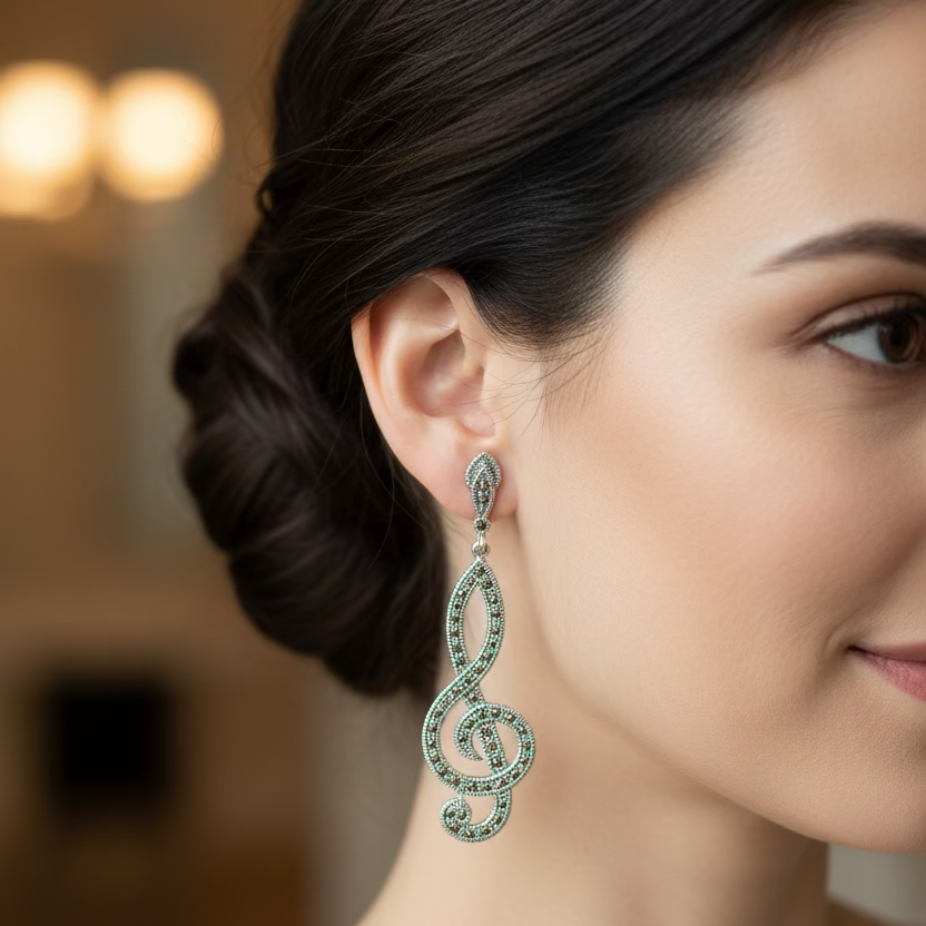 Prima Donna Music Note Earrings