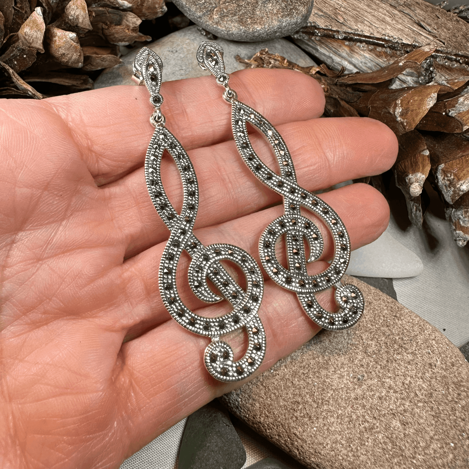 Prima Donna Music Note Earrings - 