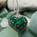 Timeless Heart Necklace - Pink Mother of Pearl