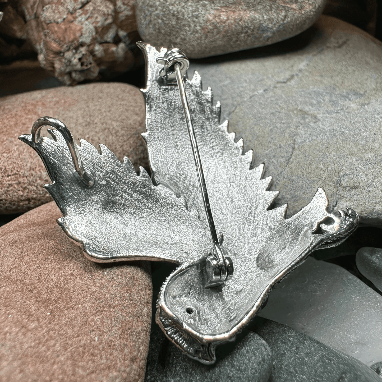 Breena Marcasite Owl Necklace & Brooch - 