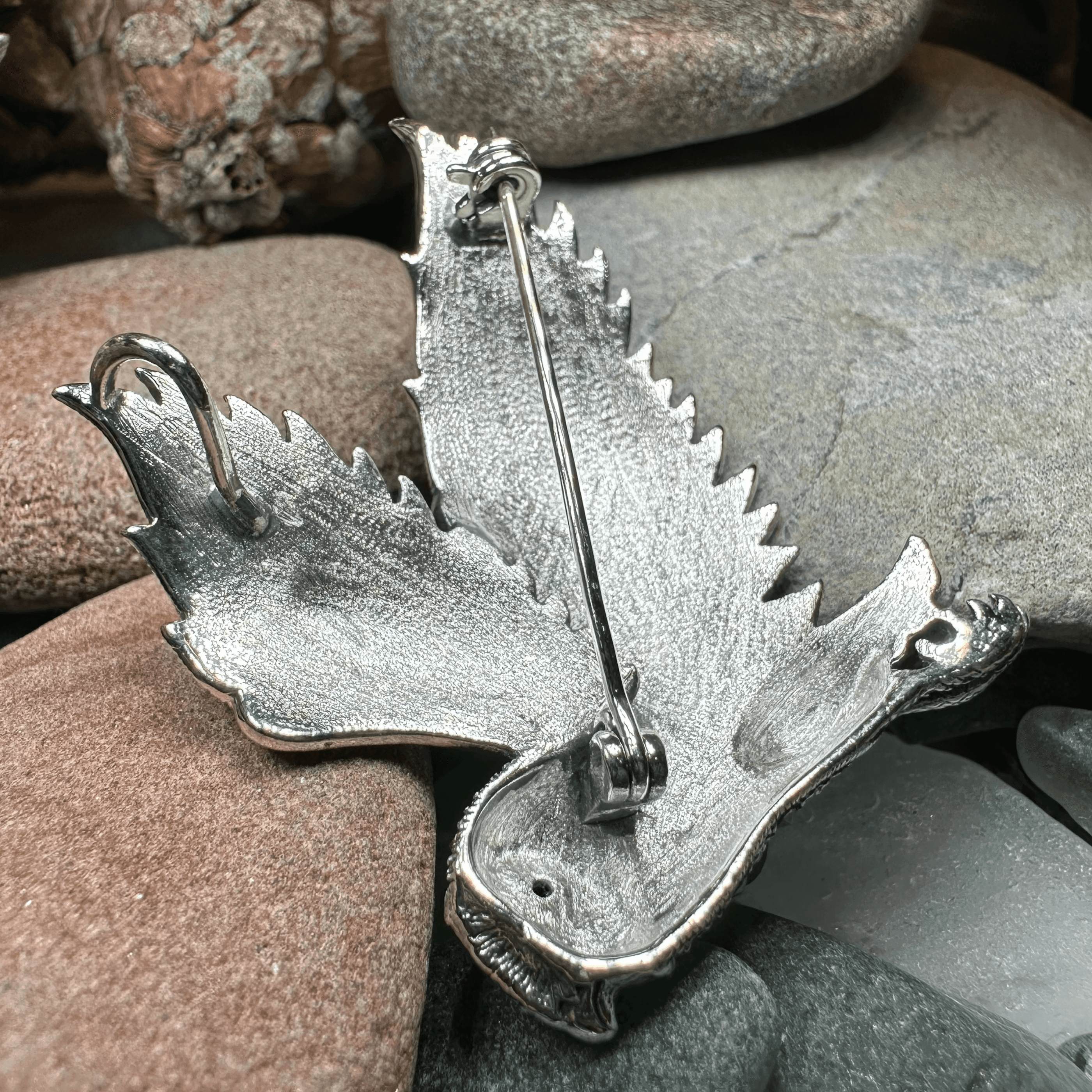 Breena Marcasite Owl Necklace & Brooch - 