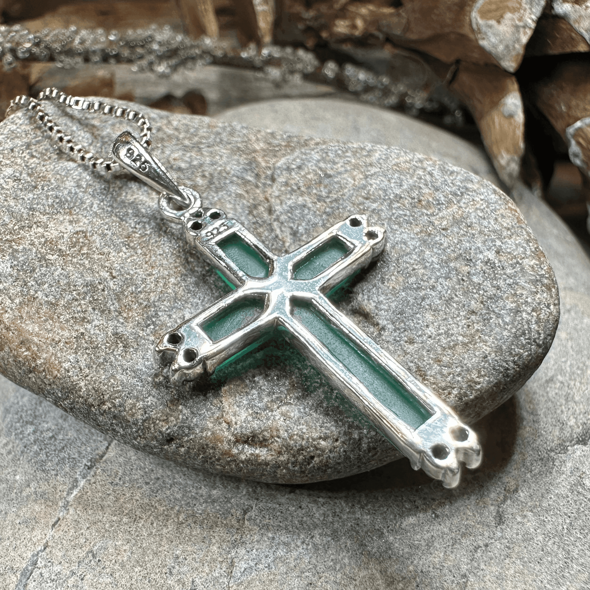 Marcasite Celtic Cross Necklace - 