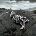 Coastal Puffin Marcasite Necklace