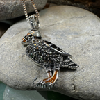 Coastal Puffin Marcasite Necklace