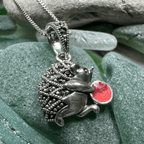 Frolicking Hedgehog Necklace - 
