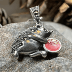 Frolicking Hedgehog Necklace - 