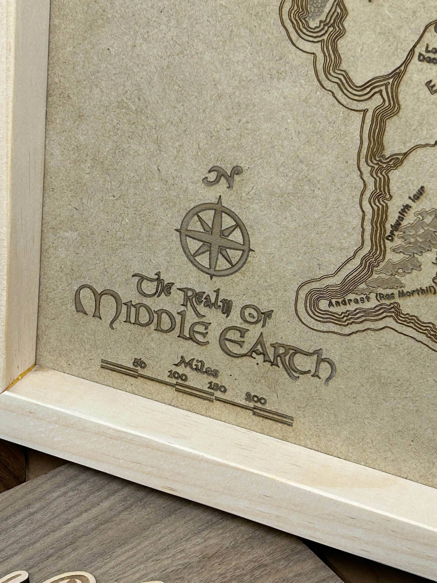 Lord of the Rings Map | Middle Earth - Yes / MDF (Consistent Bare Background)