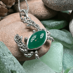 Green Seas Crab Necklace - 18