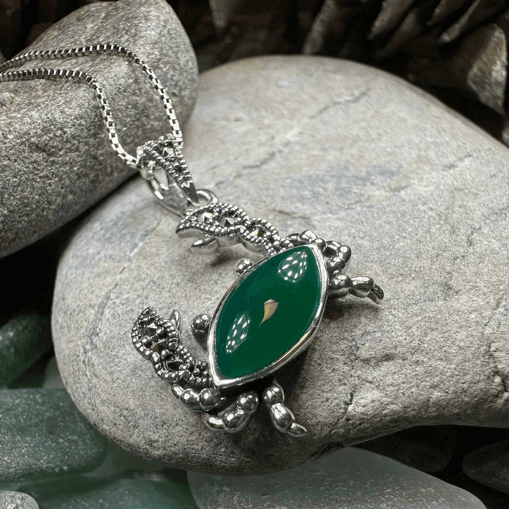 Green Seas Crab Necklace - 18