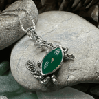 Green Seas Crab Necklace - 18