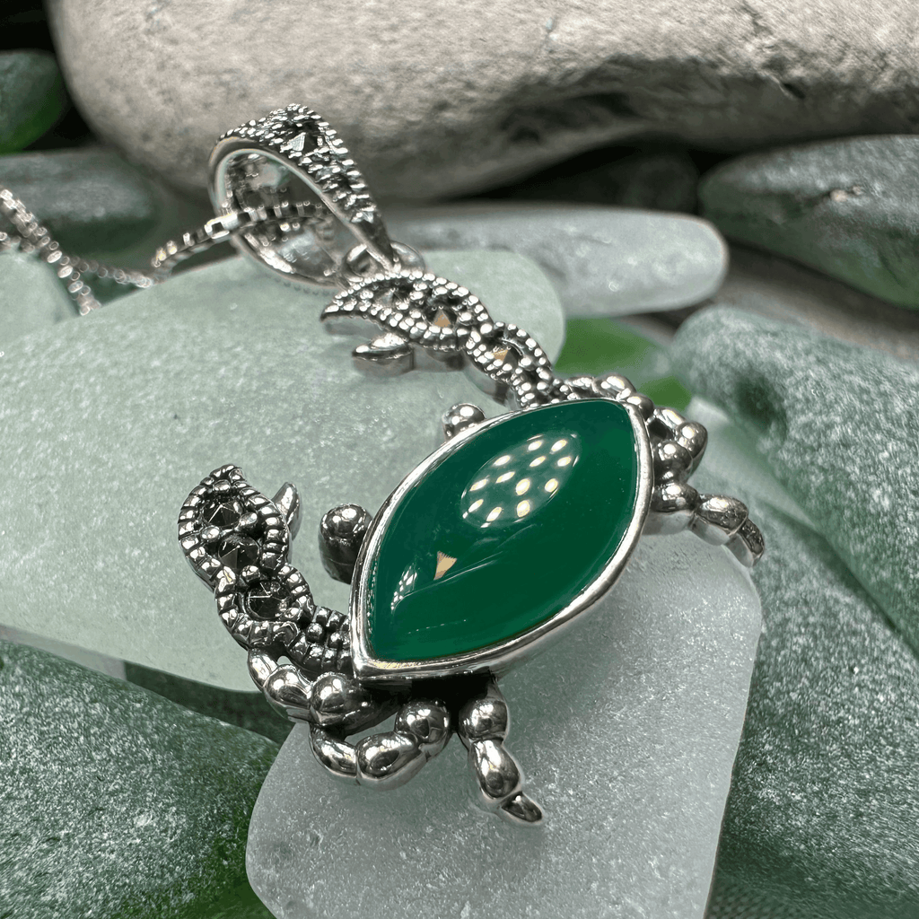 Green Seas Crab Necklace - 18