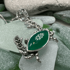 Green Seas Crab Necklace - 18