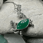 Green Seas Crab Necklace - 18