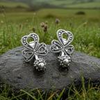 Connemara Shamrock Post Earrings