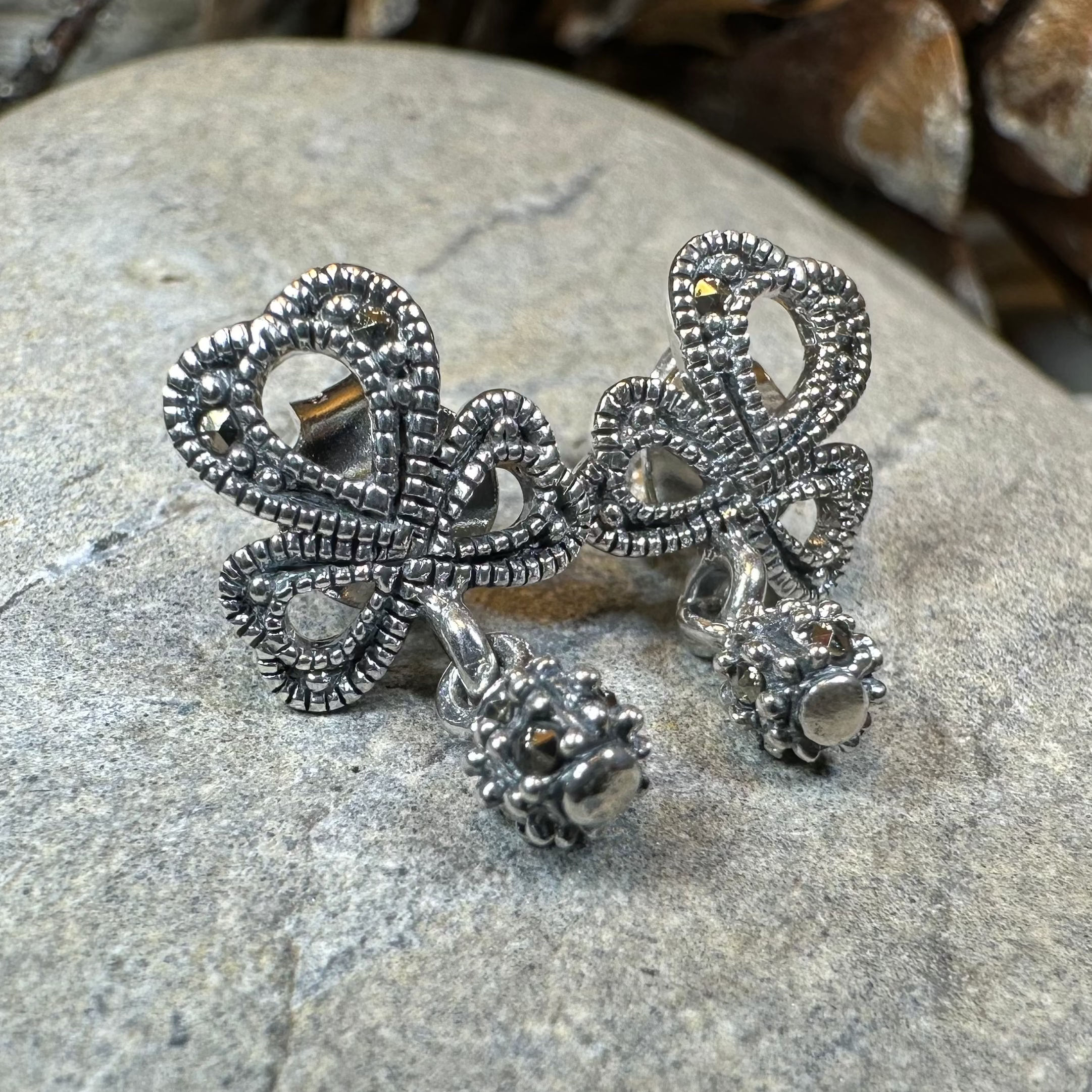 Connemara Shamrock Post Earrings
