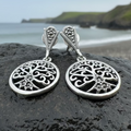 Marcasite Tree of Life Earrings