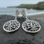 Marcasite Tree of Life Earrings