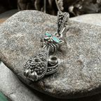 Sophisticated Marcasite Cat Necklace - 18