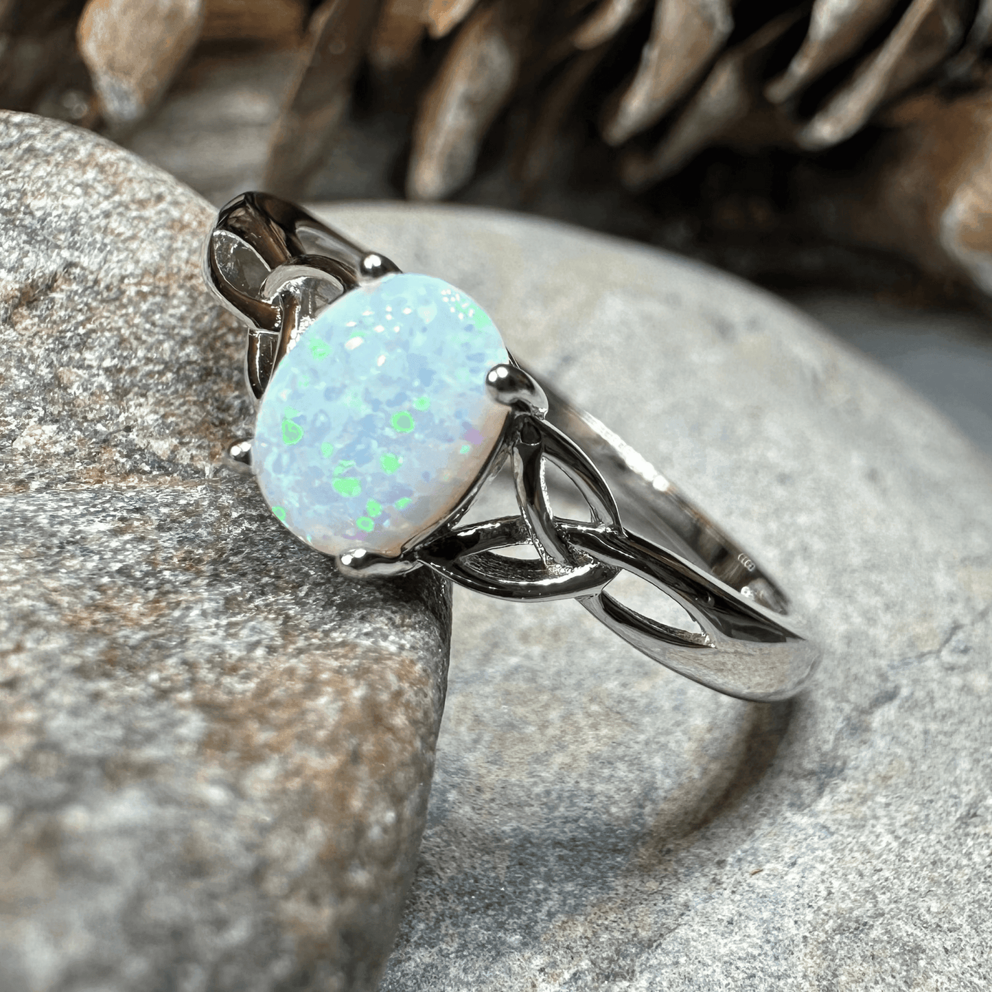 Scottish Mist Celtic Ring - 4 / Sterling Silver