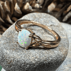 Scottish Mist Celtic Ring - 4 / 14k Rose Gold Plated