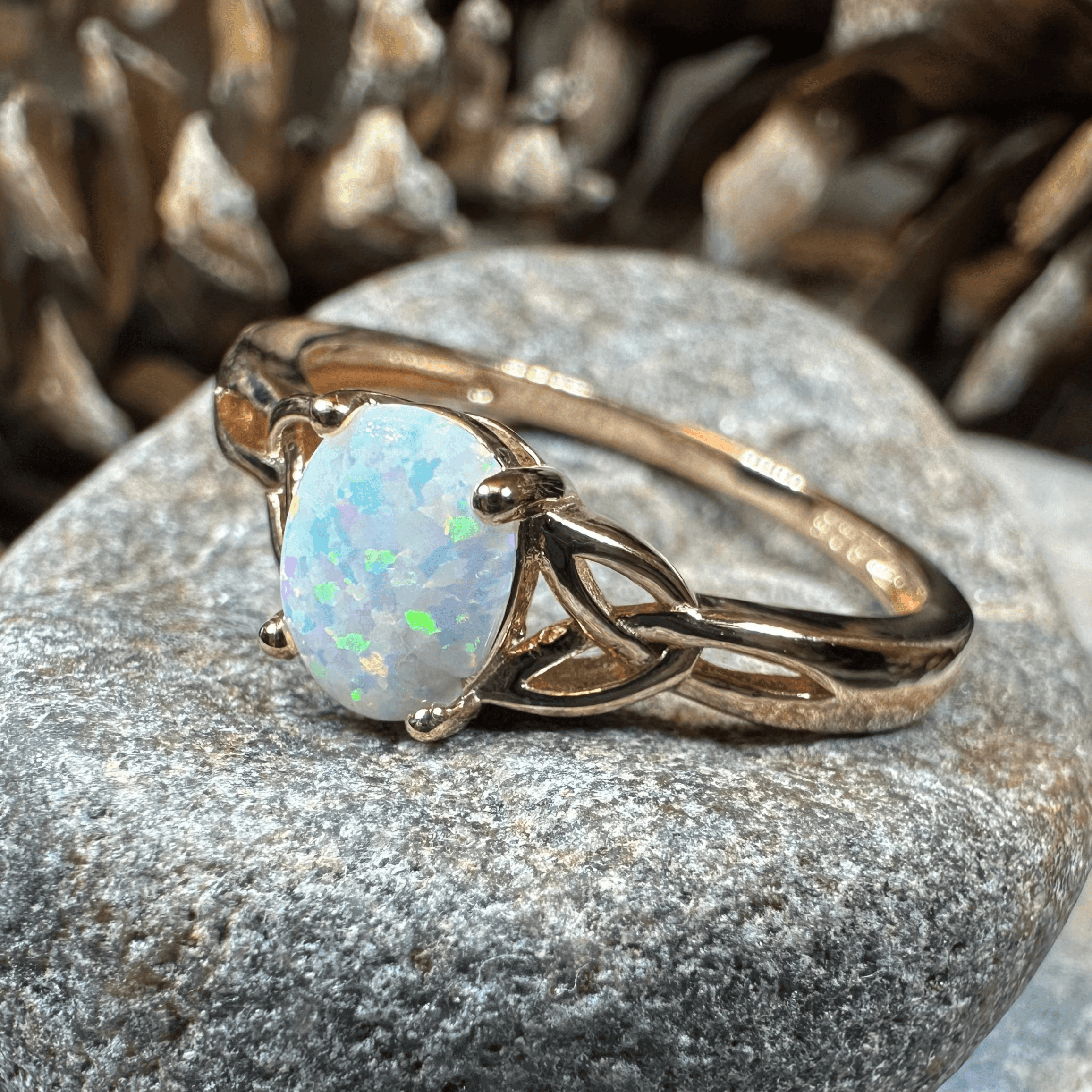 Scottish Mist Celtic Ring - 4 / Sterling Silver