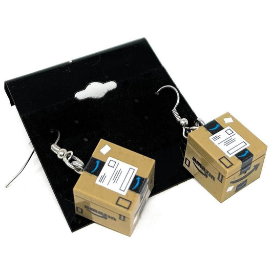 Amazin' Box Earrings made from LEGO parts - B3 Customs - 