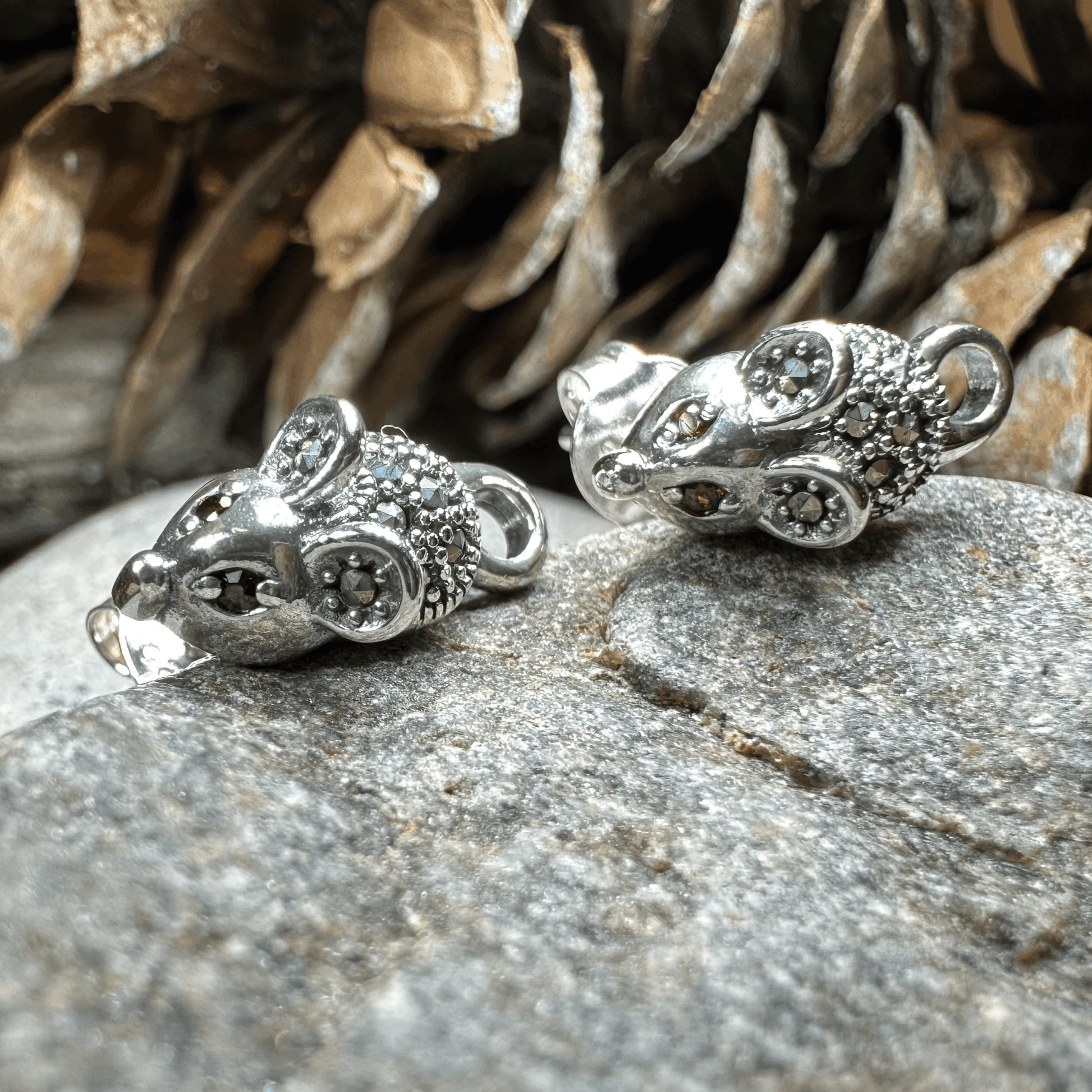 Sweet Little Mouse Post Earrings - 