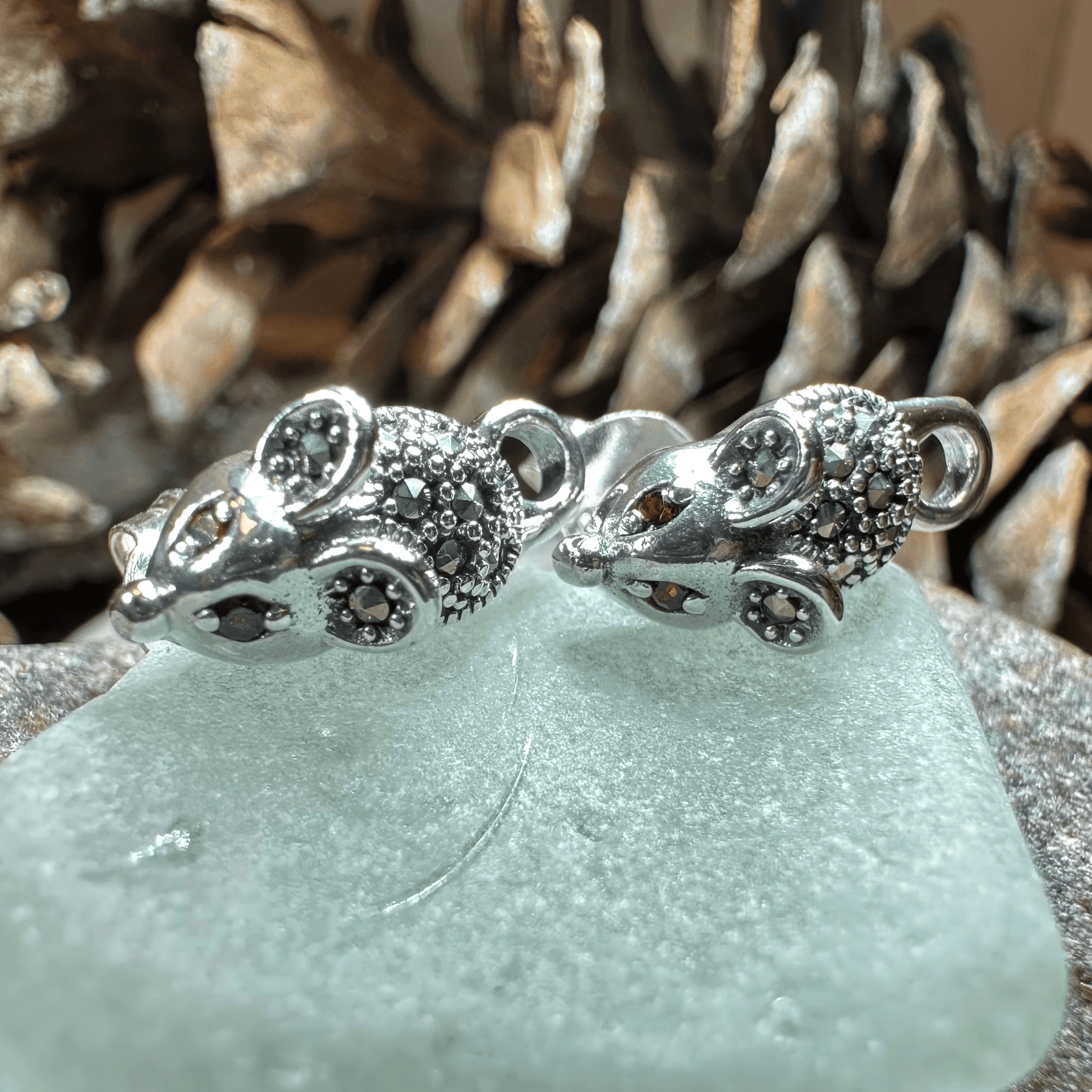 Sweet Little Mouse Post Earrings - 