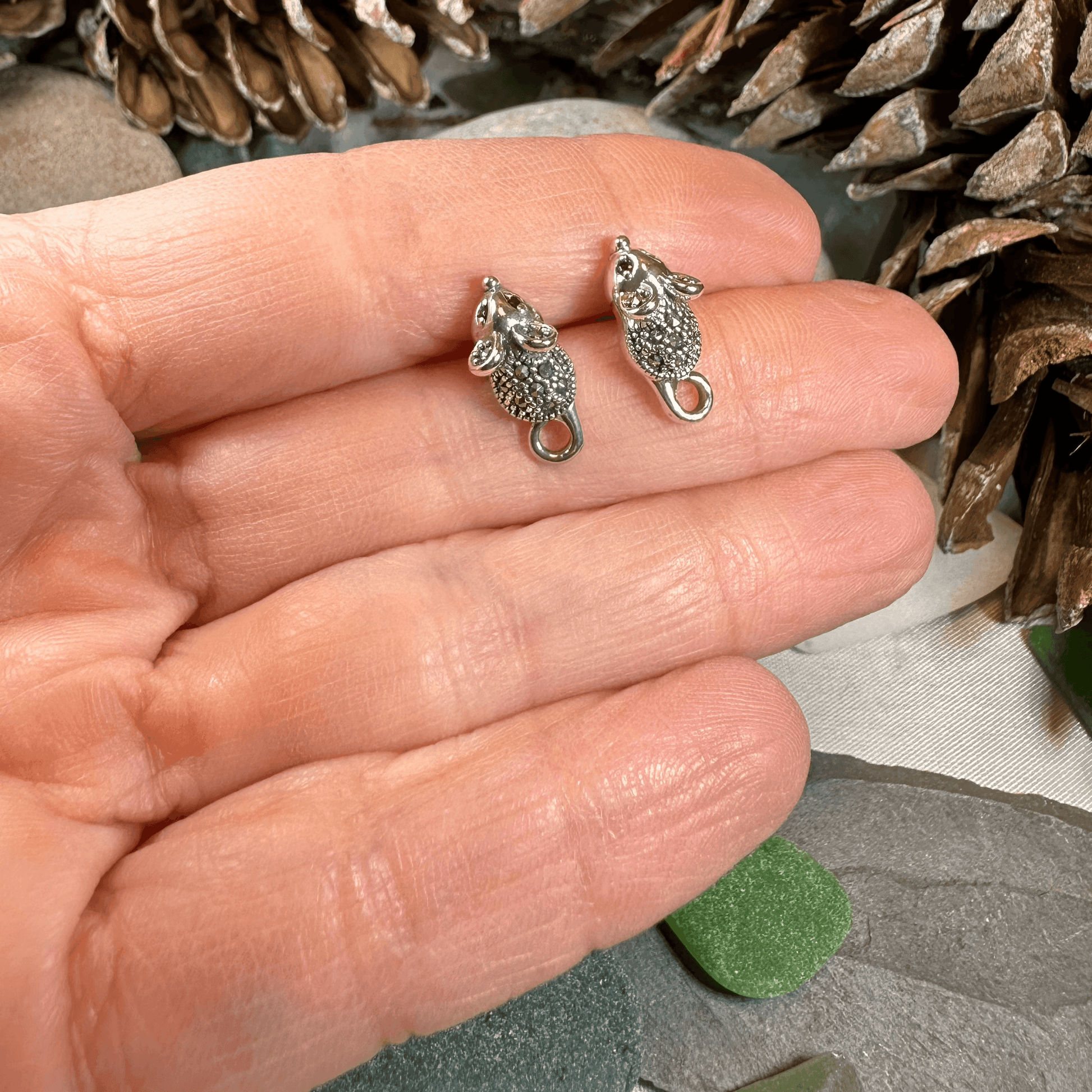 Sweet Little Mouse Post Earrings - 