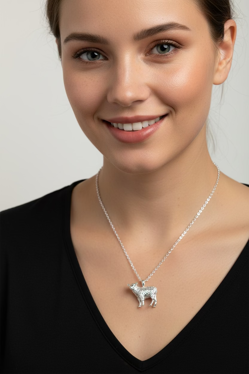 Realistic Sheep Necklace