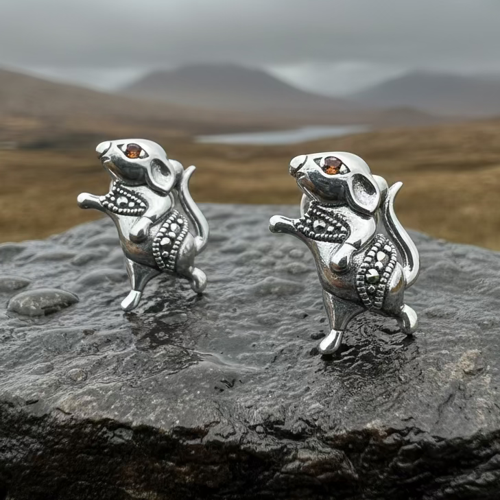 Luch Mouse Post Earrings