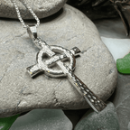 Venetia Celtic Cross Necklace - 18