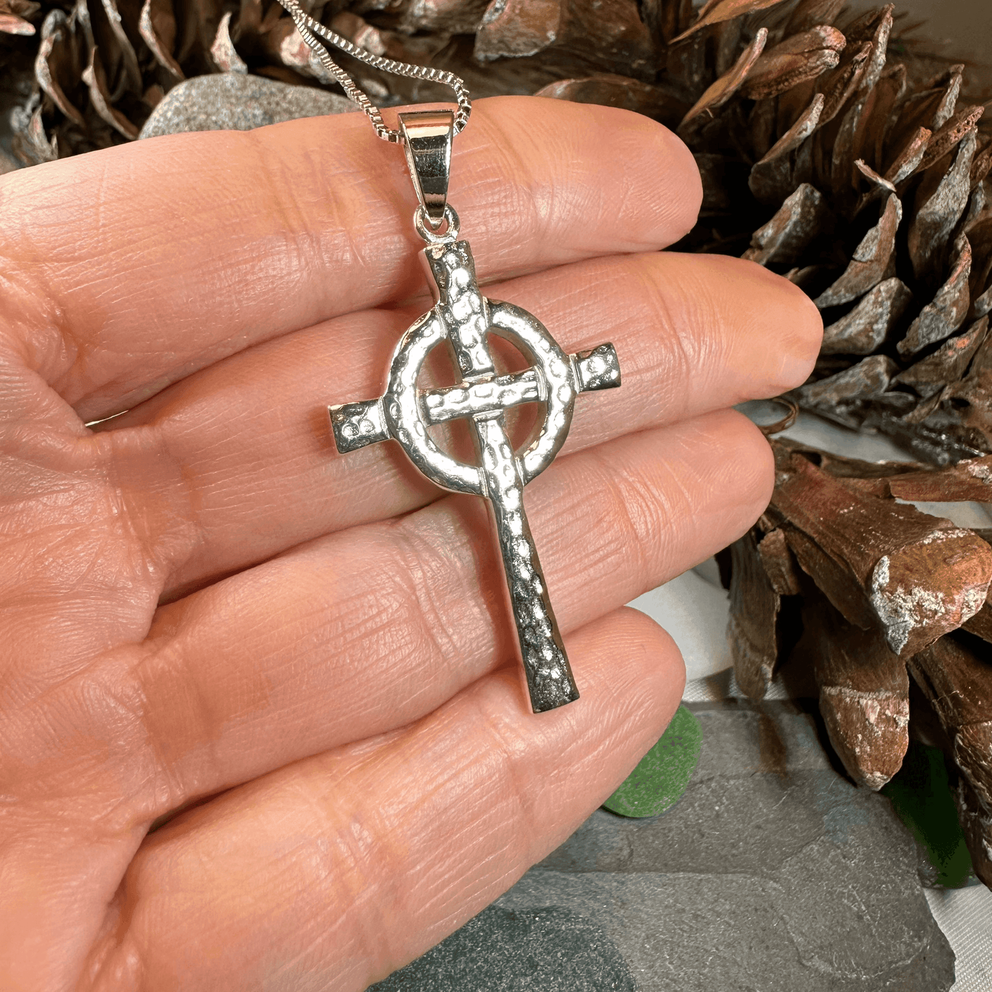 Venetia Celtic Cross Necklace - 18