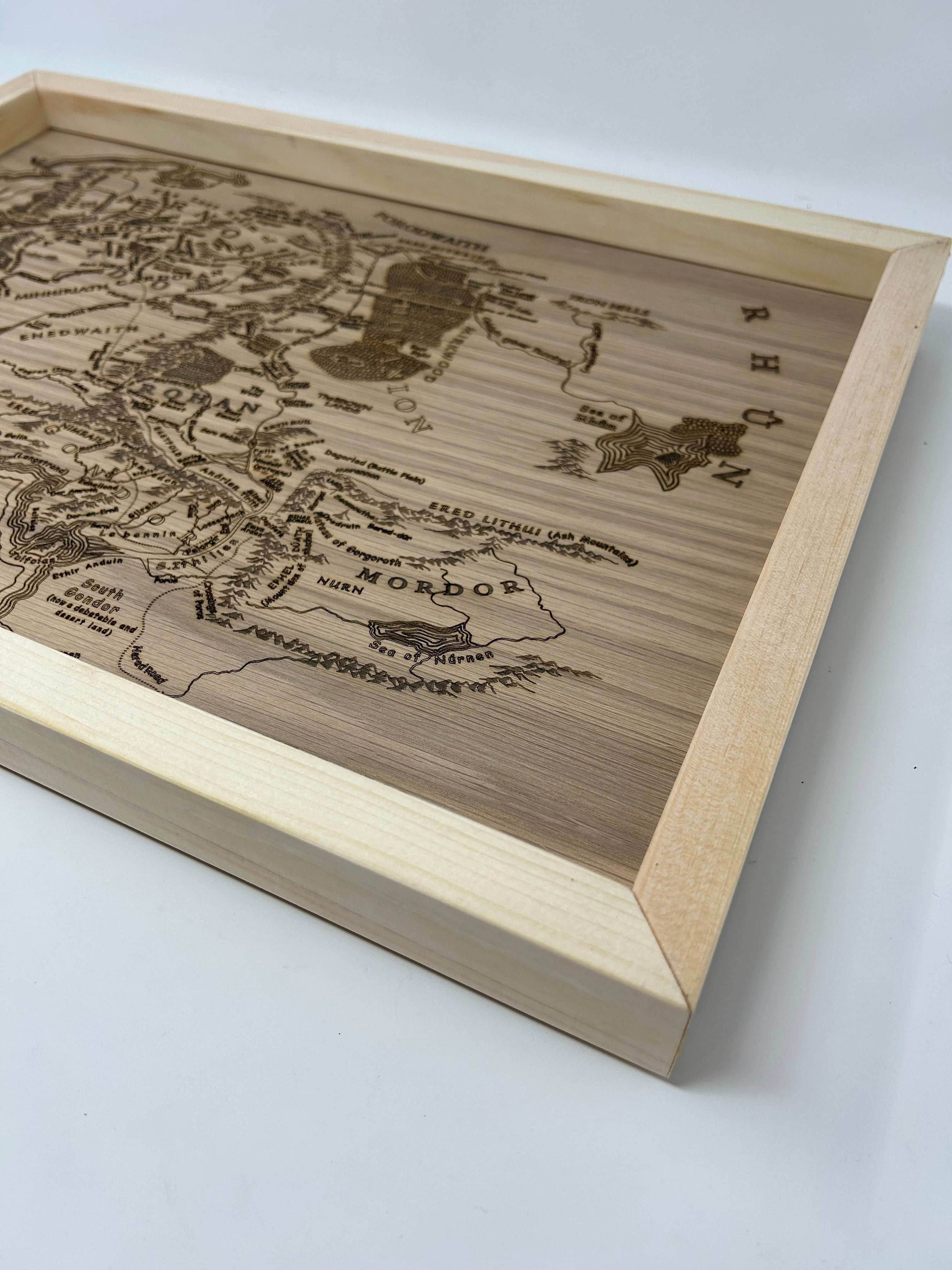 Lord of the Rings Map | Middle Earth - Yes / MDF (Consistent Bare Background)